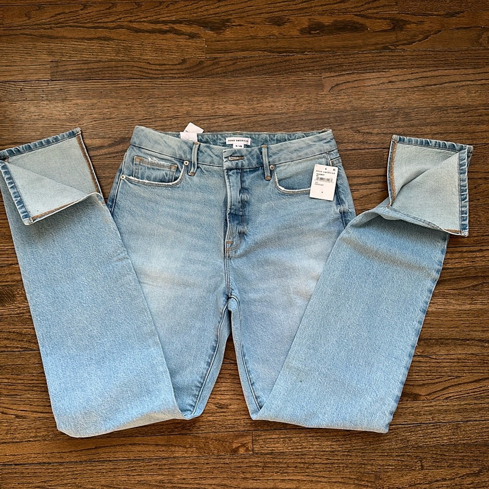 Good American Boot Cut Jeans - Light Blue